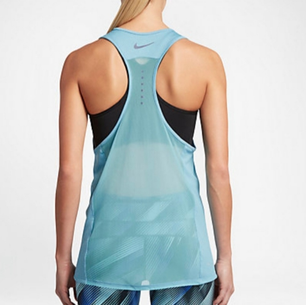 Nike Sky Blue Cooling Runnig Tank🎽 - Picture 2 of 6